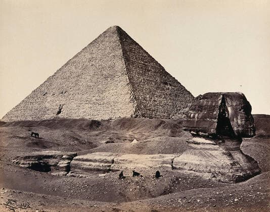 The Great Pyramid and the Great Sphinx. Photograph by Francis Frith, 1858. Copyright: xpiemagsx