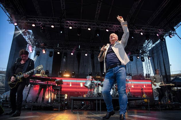 Scottish band Simple Minds performs in Zagreb Jim Kerr, lead singer of Scottish band Simple Minds performs during a concert at SRC Salata, in Zagreb, Craotia, on June 30, 2022. JosipxRegovic PIXSELL
