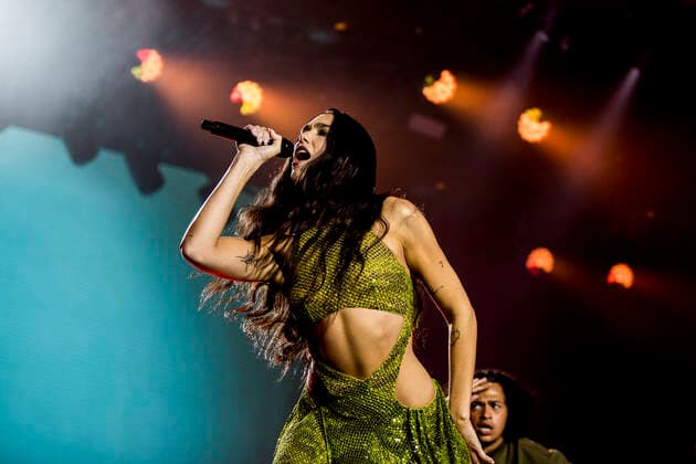 Dua Lipa live at Roskilde Festival 2022, Roskilde, Denmark Roskilde, Denmark. 30th, June 2022. The English singer and songwriter Dua Lipa performs a live concert during the Danish music festival Roskilde Festival 2022 in Roskilde. Roskilde Denmark  Copyright: xGonzalesxPhoto LassexLagonix