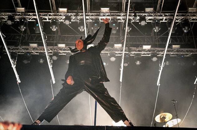 Skin performing on stage during Skunk Anansie Celebrating 25 years, Music Concert in Padova, Italy, June 30 2022