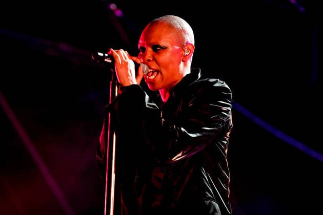 Skin performing on stage during Skunk Anansie Celebrating 25 years, Music Concert in Padova, Italy, June 30 2022