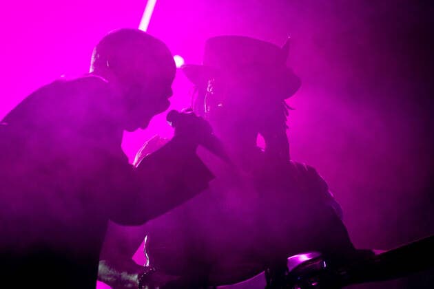 Skin performing on stage with Cass Lewis during Skunk Anansie Celebrating 25 years, Music Concert in Padova, Italy, June 30 2022