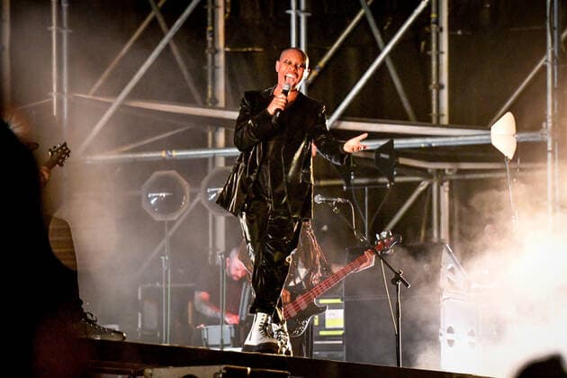 Skin performing on stage during Skunk Anansie Celebrating 25 years, Music Concert in Padova, Italy, June 30 2022