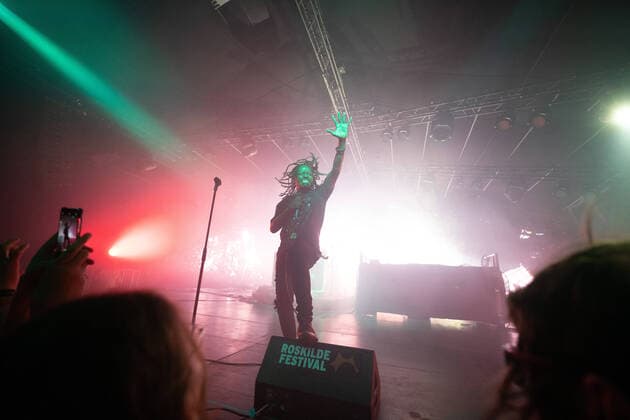 Duma live at Roskilde Festival 2022, Roskilde, Denmark Roskilde, Denmark. 01st, July 2022. The Kenyan grindcore band Duma performs a live concert during the Danish music festival Roskilde Festival 2022 in Roskilde. Here vocalist Martin Khanja is seen live on stage. Roskilde Denmark  Copyright: xGonzalesxPhoto MathiasxKristensex