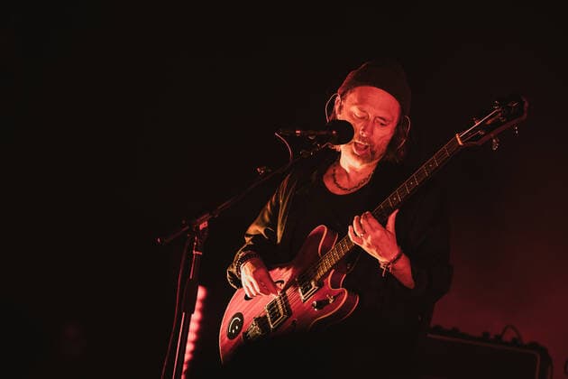 The Smile live at Roskilde Festival 2022, Roskilde, Denmark Roskilde, Denmark. 01st, July 2022. The English rock band The Smile performs a live concert during the Danish music festival Roskilde Festival 2022 in Roskilde. Here singer, songwriter and musician Thom Yorke is seen live on stage. Roskilde Denmark  Copyright: xGonzalesxPhoto MathiasxKristensex