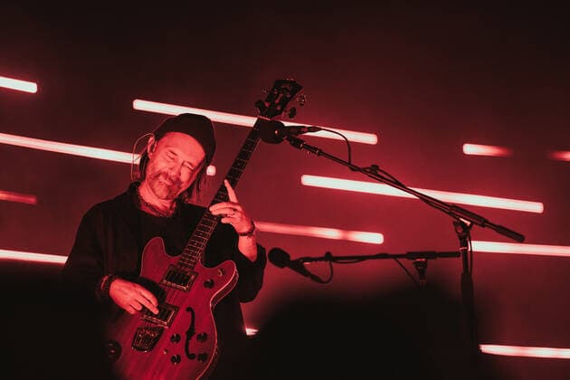 The Smile live at Roskilde Festival 2022, Roskilde, Denmark Roskilde, Denmark. 01st, July 2022. The English rock band The Smile performs a live concert during the Danish music festival Roskilde Festival 2022 in Roskilde. Here singer, songwriter and musician Thom Yorke is seen live on stage. Roskilde Denmark  Copyright: xGonzalesxPhoto MathiasxKristensex