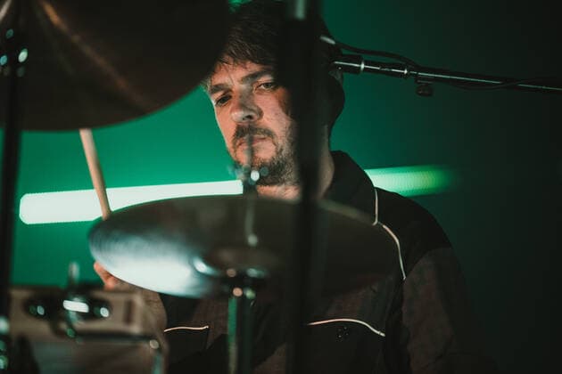 The Smile live at Roskilde Festival 2022, Roskilde, Denmark Roskilde, Denmark. 01st, July 2022. The English rock band The Smile performs a live concert during the Danish music festival Roskilde Festival 2022 in Roskilde. Here drummer Tom Skinner is seen live on stage. Roskilde Denmark  Copyright: xGonzalesxPhoto MathiasxKristensex