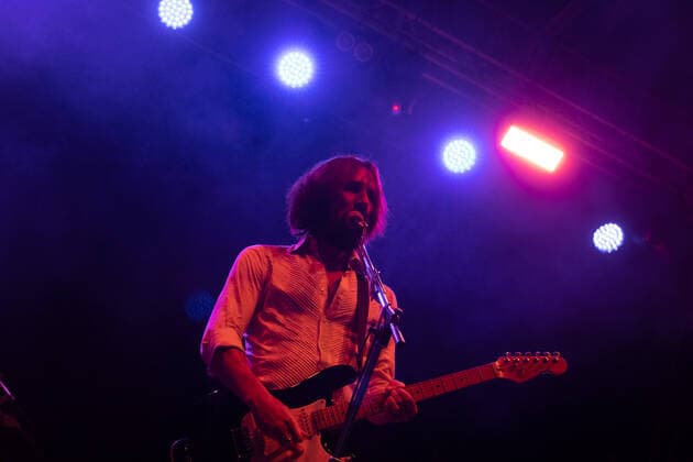 Cristiano Godano of Marlene Kuntz during Marlene Kuntz @ NXT Station, Music Concert in Bergamo, Italy, July 01 2022