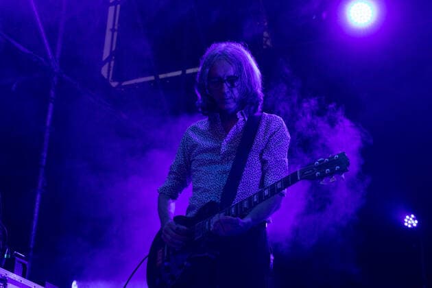 Riccardo Tesio of Marlene Kuntz during Marlene Kuntz @ NXT Station, Music Concert in Bergamo, Italy, July 01 2022