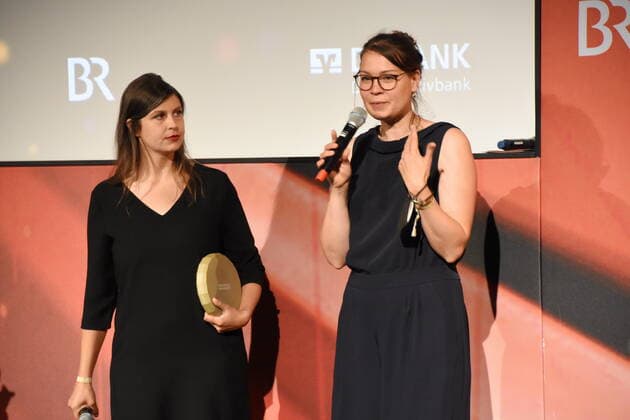 Laura Klippel Britta Strampe Produktionspreis Muenchen 01.07,2022 HFF-oto Foerderpreis Neues Kino Verleihung Muenchen