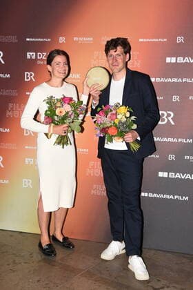 Katharina Woll Florian Plumeyer Drehbuch-Preis Muenchen 01.07,2022 HFF-Foerderpreis Neues Kino Verleihung Muenchen
