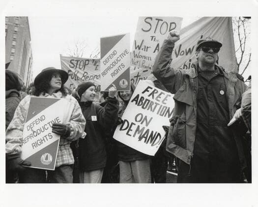 January 22, 1995, Boston, Massachusetts, U.S: Pro Choice supporters march to commemorate the 22nd Anniversary of Row v Wade, the Abortion Rights decision. Police estimated that 8,000 people took part in the demonstrations sponsored by the National Organization for Women, NOW. Boston U.S. - ZUMAm159 19950122_zap_m159_003 Copyright: xKennethxMartinx