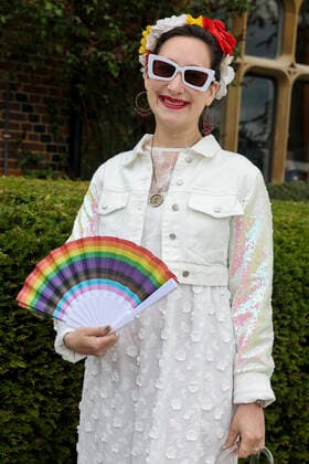 Rachael Sage attends the Lady Wimbledon Tennis Party at Warren House Hotel in Kingston upon Thames in London. JULY 2nd 2022  CMYx22252