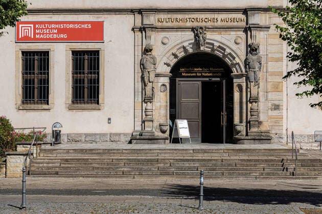 Magdeburg, Deutschland 02. Juli 2022: Eingang vom Kulturhistorischem Museum Magdeburg. Niedersachsen Copyright: xFotostandx xReissx
