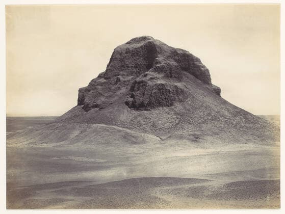 Pyramid at DahshÃ»r ca. 1857 Francis Frith British. Pyramid at DahshÃ»r 260973 Copyright: xpiemagsx Metbot-176942