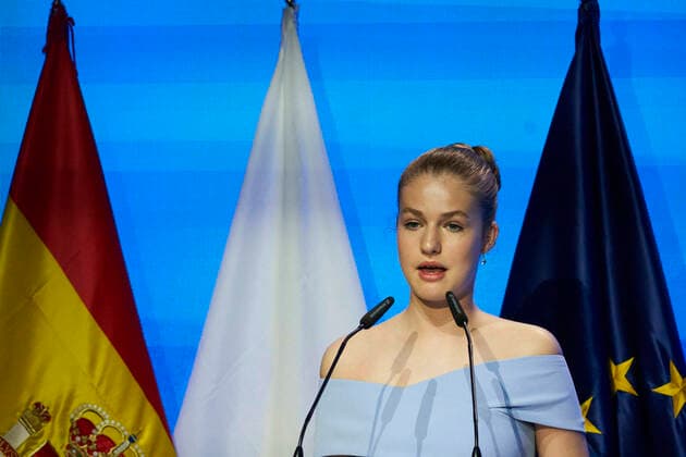 04-07-2022 Girona Princess Leonor at the 2022 Princess of Girona foundation awards ceremony in Barcelona. No Spain Â  Copyright: xPPEx