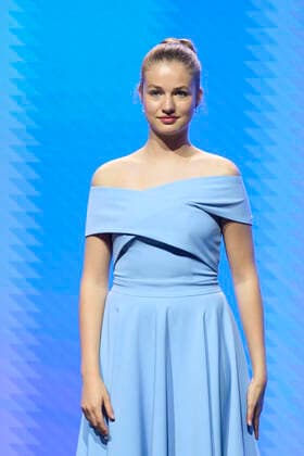 04-07-2022 Girona Princess Leonor at the 2022 Princess of Girona foundation awards ceremony in Barcelona. No Spain Â  Copyright: xPPEx