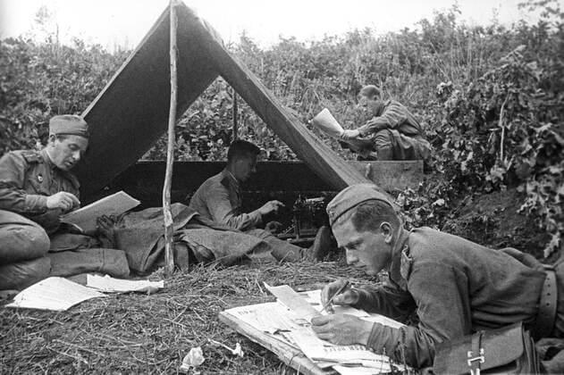 The Great Patriotic War 851338 05.07.1943 The Great Patriotic War of 1941-1945. Kursk salient. 1943. Political education office of 13th guards rifle division. Fedor Sputnik Russia  Copyright: xFedorx