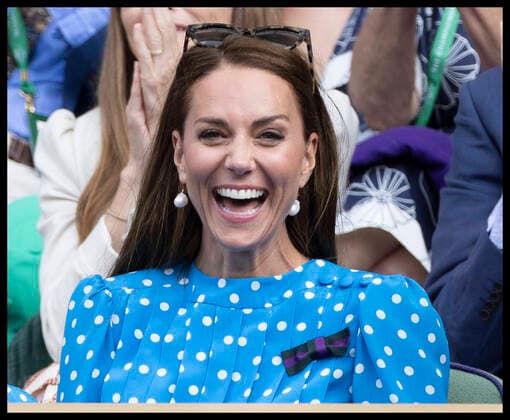 Entertainment Themen der Woche KW27 . 05 07 2022. London, United Kingdom. Prince William and Kate Middleton, the Duke and Duchess of Cambridge watch the Djokovic game from the Royal Box on day nine of the Wimbledon Tennis Championships in London.  xStephenxLockx xi-Imagesx IIM-23583-0161