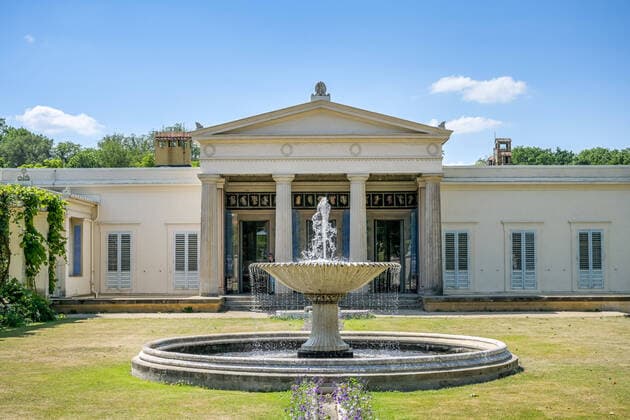 Schloss Charlottenhof, Schlosspark Sanssouci, Potsdam, Brandenburg, Deutschland *** Charlottenhof Palace, Sanssouci Palace Park, Potsdam, Brandenburg, Germany