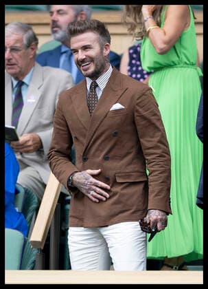 Entertainment Bilder des Tages . 06 07 2022. London, United Kingdom. David Beckham in the Royal Box on day ten of the Wimbledon Tennis Championships in London.  xStephenxLockx xi-Imagesx IIM-23585-0082