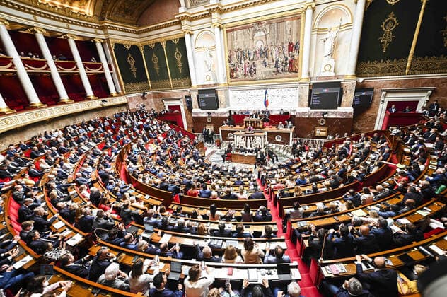News Themen der Woche KW27 vue generale de l hemicycle de l assemblee Nationale durant le discours de politique generale de Elisabeth Borne - Premiere Ministre NEWS : Discours de Politique Generale a l assemblee Nationale - Paris - 06 07 2022 JBAutissier Panoramic 