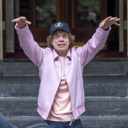 2022-07-07 14:36:07 AMSTERDAM - Mick Jagger of The Rolling Stones at the Amstel Hotel prior to the concert in the Johan Cruijff ArenA. The Stones had to cancel earlier, much to the disappointment of the fans, because the frontman turned out to have corona. ANP KIPPA EVERT ELZINGA netherlands out - belgium out