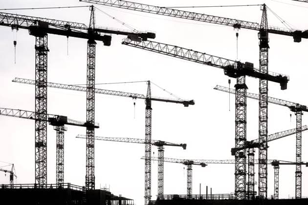 News Themen der Woche KW27 BaukrÃ¤ne im Ãœberseequartier in der Hafencity von Hamburg, Deutschland, Europa *** Construction cranes in Ãœberseequartier in Hafencity of Hamburg, Germany, Europe ** NUR FUER REDAKTIONELLE ZWECKE ** EDITORIAL USE ONLY **