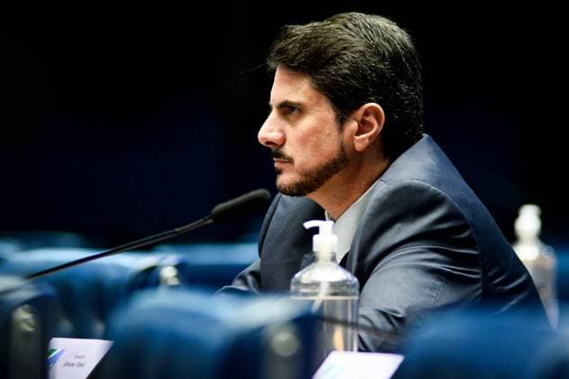 BRASÍLIA, DF - 07.07.2022: SESSÃO PLENÁRIA SENADO - This Thursday (7) the plenary session of the Federal Senate takes place. In the photo, Senator Marcos do Val. x2231356x  TonxMolina
