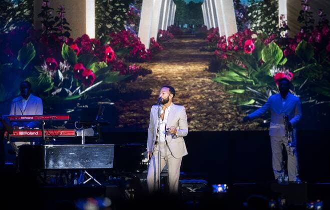 Entertainment Bilder des Tages 2022-07-07 20:57:28 ROTTERDAM - Singer John Legend during the opening concert for NN North Sea Jazz. ANP KIPPA JEROEN JUMELET netherlands out - belgium out