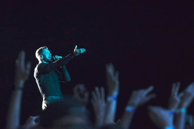July 8, 2022, Madrid, Spain: Dan Reynolds of Imagine Dragons performs on stage at MadCool in Ifema, Madrid. Madrid Spain - ZUMAs197 20220708_zaa_s197_061 Copyright: xValeriaxMagrix