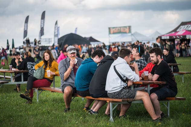 The Mighty Sounds music festival began in Tabor, Czech Republic, on July 8, 2022. (CTKxPhoto PetrxSkrivanek) CTKPhotoP2022070807871  SKR_019