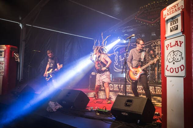 The Argentinian band Boom Boom Kid performs during the Mighty Sounds music festival, which began in Tabor, Czech Republic, on July 8, 2022. (CTKxPhoto PetrxSkrivanek) CTKPhotoP2022070807878  SKR_011