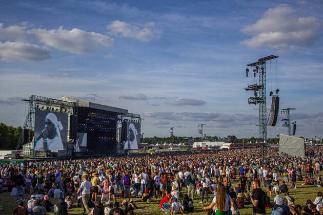 Illustration picture shows the Les Ardentes music festival in Liege, Saturday 09 July 2022. The 15th edition of the festival is taking place from July 7 to July 10. The 2020 and 2021 editions of the festival had to be cancelled due to the Corona virus pandemic.  THOMASxMICHIELS 37197117