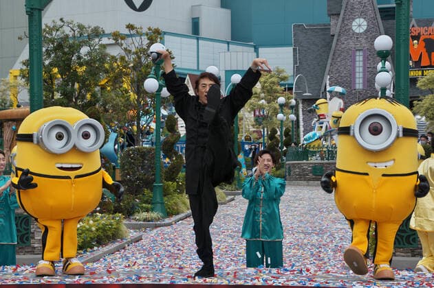 Bilder des Jahres 2022, Entertainment 07 Juli Entertainment Themen der Woche KW27 Entertainment Bilder des Tages Japanese voice cast and actor Masachika Ichimura attends an event for the film Minions: The Rise of Gru at Universal Studios Japan in Osaka, Japan on Sunday, July 10, 2022.  TKP2022071023 KEIZOxMORI
