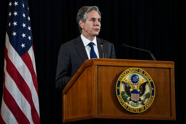 News Themen der Woche KW27 News Bilder des Tages US State Of Secretary Antony Blinken Press Conference. US Secretary of State Antony Blinken speaks at a press conference during his official visit to Bangkok, Thailand, 10 July 2022. Bangkok Bangkok Thailand  Copyright: xAnusakxLaowilasx originalFilename: laowilas-notitle220710_npTDo.jpg