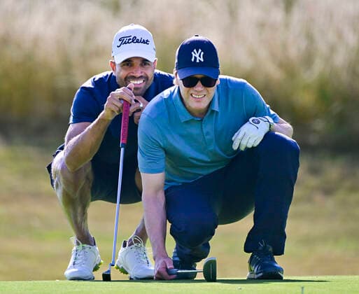 BORGHOLM 20220713 Prince Daniel and Stephan Rimér played the Victoria Golf Tournament at Ekerum Golf Course on Öland on Wednesday BORGHOLM SWEDEN x10030x  Copyright: xJonasxEkströmer TTx VICTORIAGOLFEN