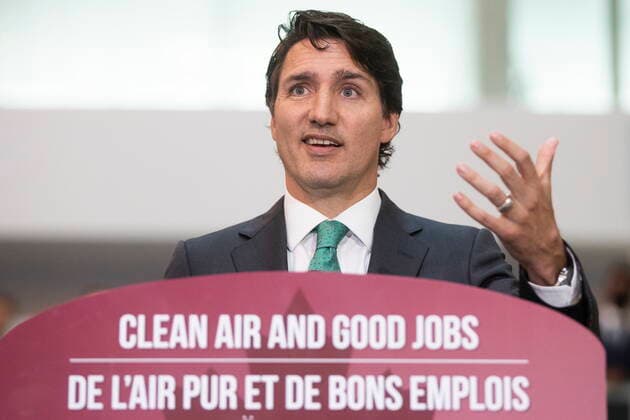 July 13, 2022, Kingston, Ontario, Canada: Prime Minister Justin Trudeau speaks during an electric battery announcement at QueenöÄÃ s University in Kingston, Ont., on Wednesday July 13, 2022. Kingston Canada  - ZUMAc35_ 20220713_zaf_c35_022 Copyright: xLarsxHagbergx