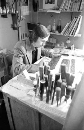 State Museum of Oriental Arts 8235061 12.09.1979 Master-Restorer V. Simonov, a staffer of the State Museum of Oriental Arts. Lev Ivanov Moscow Russia  Copyright: xLevxIvanovx