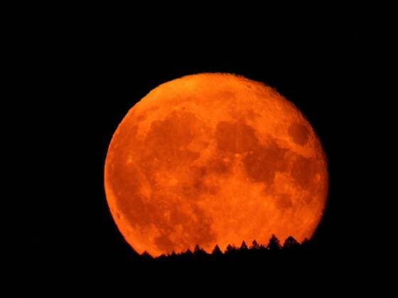 Creative Highlights World 15.07.2022 xkhx Natur, Himmelskörper, Perigäum der Mond kam der Erde relativ nahe und damit gab es wieder einen Supermond dieses Jahres am Himmel Bild zeigt: Supermond über der Söhre in Kassel *** 15 07 2022 xkhx nature, celestial bodies, perigee the moon came relatively close to the earth and thus there was again a supermoon of this year in the sky picture shows supermoon over the Söhre in Kassel