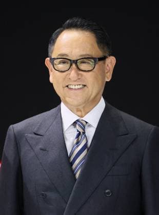 July 15, 2022, Chiba, Japan - Japan s automobile giant Toyota Motor president Akio Toyoda introduces the company s new flagship vehicle series Crown in Chiba, suburban Tokyo on Friday, July 15, 2022. The new Crown has four variation style bodies, Crossover, Sport, Sedan and Estate) and Crossover type vehicle with 2.4-litter turbo charged engine and two motors hybrid system will be put on the global market in this autumn.  , aflo_193559831.jpg,