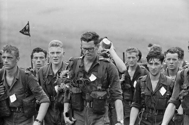 Anefo photo collection. Third day Four Days Marches in Nijmegen, soldiers of the K.L .. July 26, 1962. Nijmegen Copyright: xpiemagsx pienatarchpart216092021-66013 !ACHTUNG AUFNAHMEDATUM GESCHÄTZT!