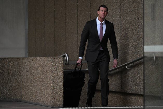BEN ROBERTS SMITH COURT, Ben Roberts-Smith arrives at the Federal Court of Australia in Sydney, Tuesday, July 19, 2022. Roberts-Smith is suing The Age, Federal Capital Press and Fairfax Media over reports linking him to alleged war crimes in Afghanistan. ( NO ARCHIVING, EDITORIAL USE ONLY, NO USE IN BOOKS WITHOUT CONSENT SYDNEY NSW AUSTRALIA  Copyright: xDEANxLEWINSx 20220719001680976407