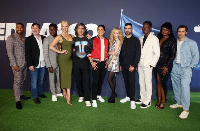 Bilder des Jahres 2022, Entertainment 07 Juli Entertainment Themen der Woche KW29 Entertainment Bilder des Tages 18 July 2022 - Beverly Hills, California - Kola Bokinni, Jeremy Swift, Sam Richardson, Hannah Waddingham, James Lance, Cristo FernoÂ¡ndez, Juno Temple, Brett Goldstein, Toheeb Jimoh, Sarah Niles, Phil Dunster, Los Angeles FYC Special Screening of Apple TV+ s Ted Lasso held at The Maybourne Beverly Hills in Beverly Hills. Beverly Hills USA - ZUMAa123 20220718_zaa_a123_062 Copyright: xFSx
