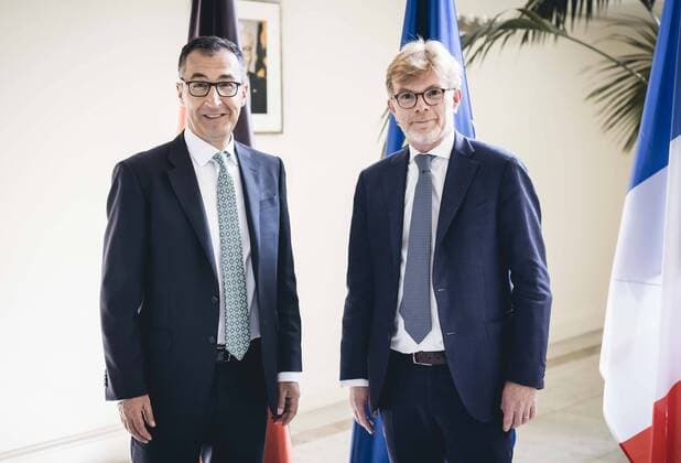 News Themen der Woche KW29 News Bilder des Tages Der Bundesminister fuer Ernaehrung und Landwirtschaft, Cem Oezdemir, trifft den franzoesischen Minister fuer Landwirtschaft und Ernaehrungssouveraenitaet, Marc Fesneau. Berlin, 19.07.2022. Berlin Deutschland *** The Federal Minister of Food and Agriculture, Cem Oezdemir, meets the French Minister of Agriculture and Food Sovereignty, Marc Fesneau Berlin, 19 07 2022 Berlin Germany Copyright: xXanderxHeinl photothek.de BMELx