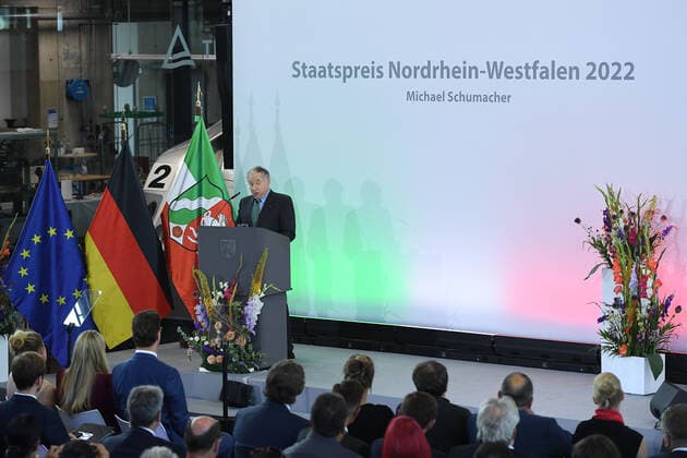 Verleihung des Staatspreises an Michael Schumacher am 20.07.2022 in der Motorworld in Köln Jean Todt