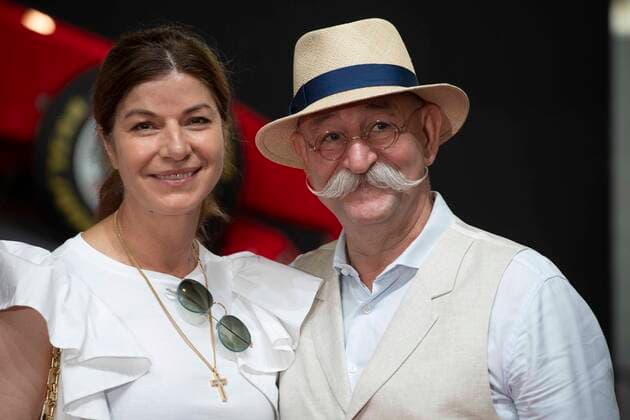Horst LICHTER, Koch, Moderator, mit Ehefrau Nada und Hund Bella, Roter Teppich, Red Carpet Show, Ankunft, arrival, Verleihung des Staatspreises des Landes Nordrhein-Westfalen in Koeln am 20.07.2022