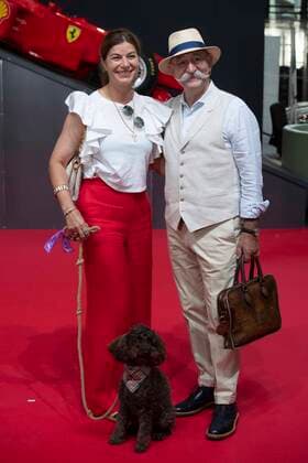 Horst LICHTER, Koch, Moderator, mit Ehefrau Nada und Hund Bella, Roter Teppich, Red Carpet Show, Ankunft, arrival, Verleihung des Staatspreises des Landes Nordrhein-Westfalen in Koeln am 20.07.2022