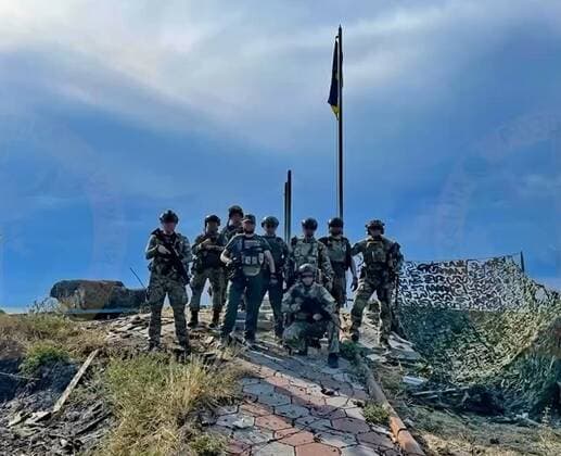 **VIDEO AVAILABLE: CONTACT INFO@COVERMG.COM TO RECEIVE** This video footage, shared by Ukrainian officials on Wednesday, shows troops troops finding an abandoned cat during minesweeping operations following their retaking of the key strategic outpost of Snake Island. In a post on Telegram, the Ukrainian border force said they had evacuated the cat who had lived for several months during Russia?s occupation. Russia first took the island in the early days of its invasion of Ukraine in February - when the garrison became national heroes by telling the crew of the Russian warship Moskva to go f**k yourself before they took the island - a key strategic asset 40km off Ukraine s south western coast. The vessel, the flagship o Copyright: xx 51804584 EDITORIAL USE ONLY. NOT FOR USE BY NEWSPAPERS BASED IN THE UK.