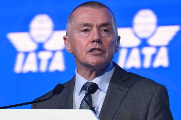 Willie Walsh, IATAs Director General presents airline industry forecasts at IATA s 78th Annual Meeting (IATA AGM 2022), which open in Doha, Qatar, on June 20, 2022.  , aflo_194428590.JPG,